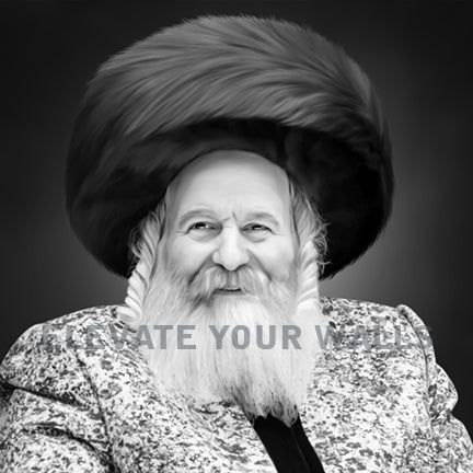 The Bobover Rebbe Acrylic Image - A Timeless Masterpiece for Your Walls